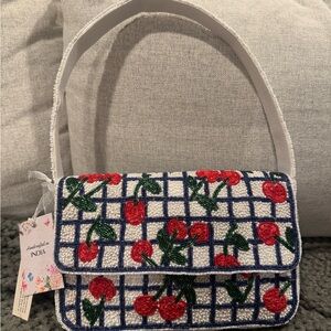 Cherry Beaded Bag